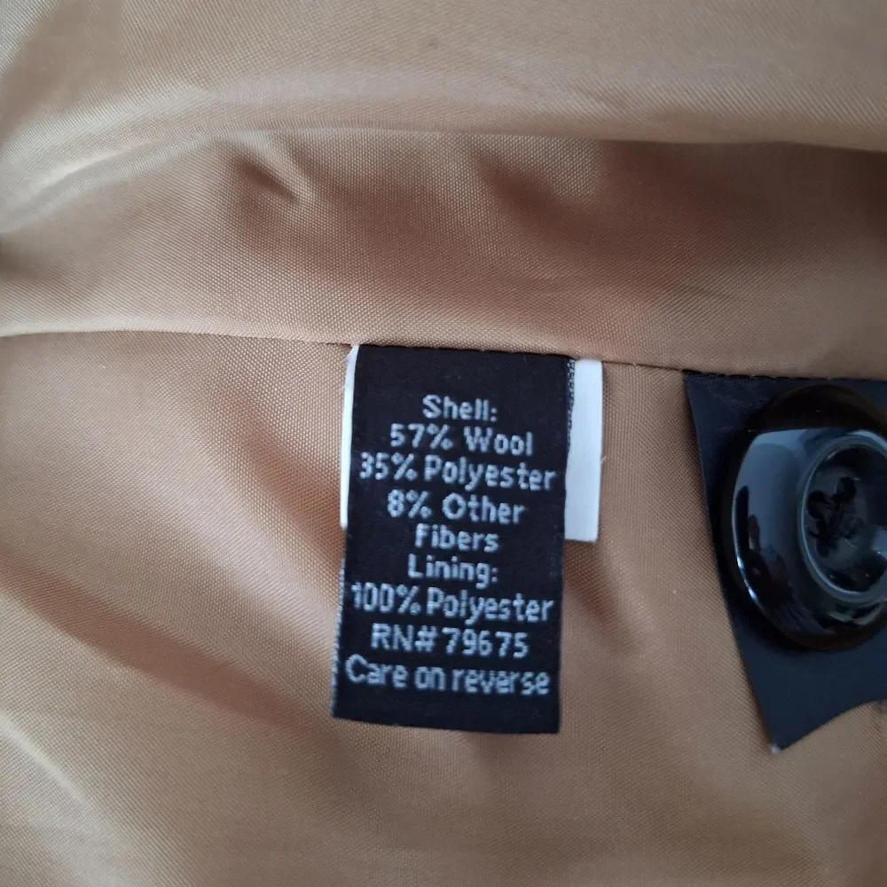 Apt 9 XL Tan Camel Toggle Jacket Coat